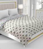 Pink Be Wangle Floral Printed Reversible Double Bed Dohar AC Blanket