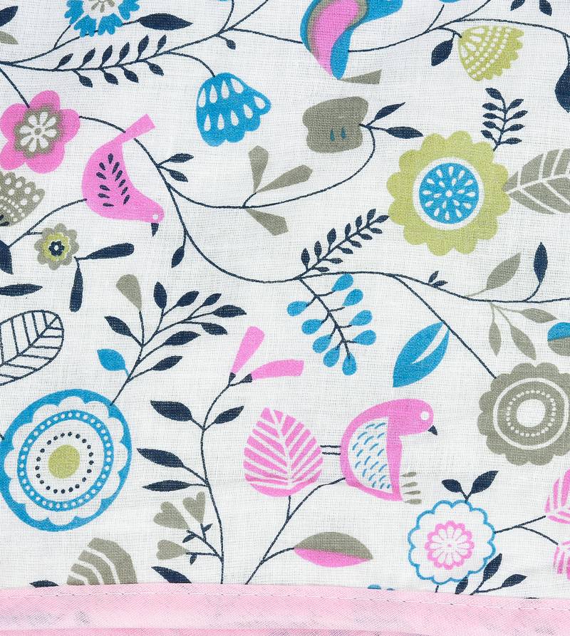 Pink Be Wangle Floral Printed Reversible Double Bed Dohar AC Blanket