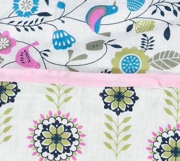 Pink Be Wangle Floral Printed Reversible Single Bed Dohar AC Blanket 4