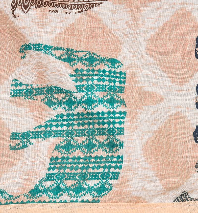 Orange Be Wangle Traditional Printed Reversible Single Bed Dohar AC Blanket