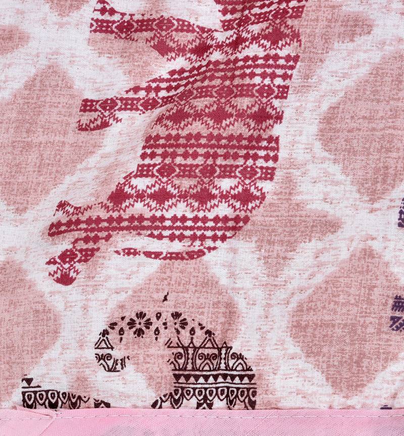 Pink Be Wangle Traditional Printed Reversible Double Bed Dohar AC Blanket
