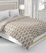 Blue Be Wangle Floral Printed Reversible Single Bed Dohar AC Blanket