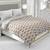 White Be Wangle Floral Printed Reversible Double Bed Dohar AC Blanket
