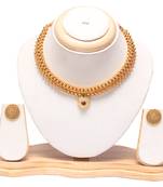 Golden Tushi with Earrings