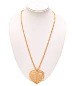 Golden long chain with pendent