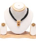 Traditional maharashtrian mangalsutra with earrings