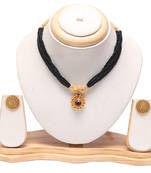 Traditional maharashtrian mangalsutra with earrings