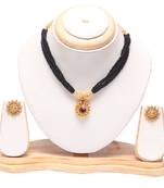 Traditional maharashtrian mangalsutra with earrings