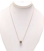 Elegant black stone studded ball pendent with chain