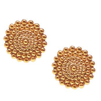 Golden tops earrings 1