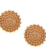Golden tops earrings