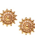 Golden tops earrings