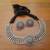Oxidized choker necklace set