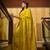 Lemon Yellow Pure Chiffon Banarasi Silk Saree
