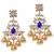 Blue pearl jhumkas