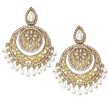 White pearl chandbali 1