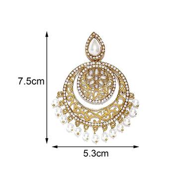 White pearl chandbali 4
