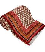 Jaipuri Gold Print Cotton Double Razai Quilt