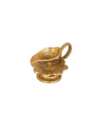 Antique Brass Decorative Single Aarti Diya 1