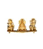 Laxmi Ganesha Saraswati Gold Color