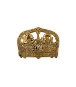 Silver Arts Laxmi Ganesh Choki Diya Showpiece – Metal, Gold-Plated, 15x9 cm