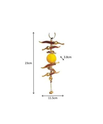 Neembu Mirch Meena Aluminium Metal Door Hanging 2