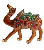 Rajasthani Aluminium Metal Enamelled Camel Showpiece