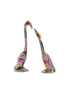 Pair of Kissing Swan/Duck Home Decor Showpiece
