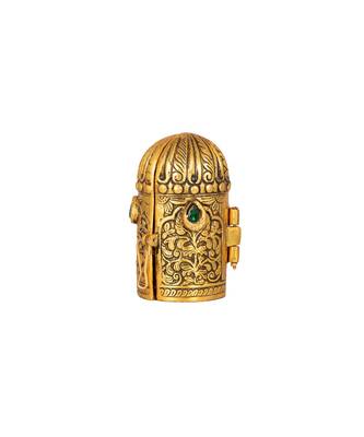 Antique Gold Plated Book Shape Ram Darbar Statue Idol Showpiece 1
