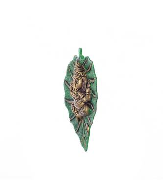 Lord Ganesha on Green Leaf 3