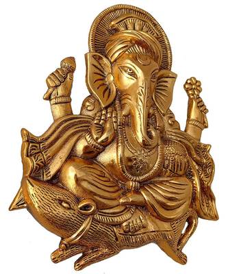 Metal Ganesh Idol Statue Wall Hanging for Home Decor Wall Decor 2