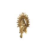 Metal Ganesh Ji Face Encircled with Suraj Ji Wall Hanging Idol