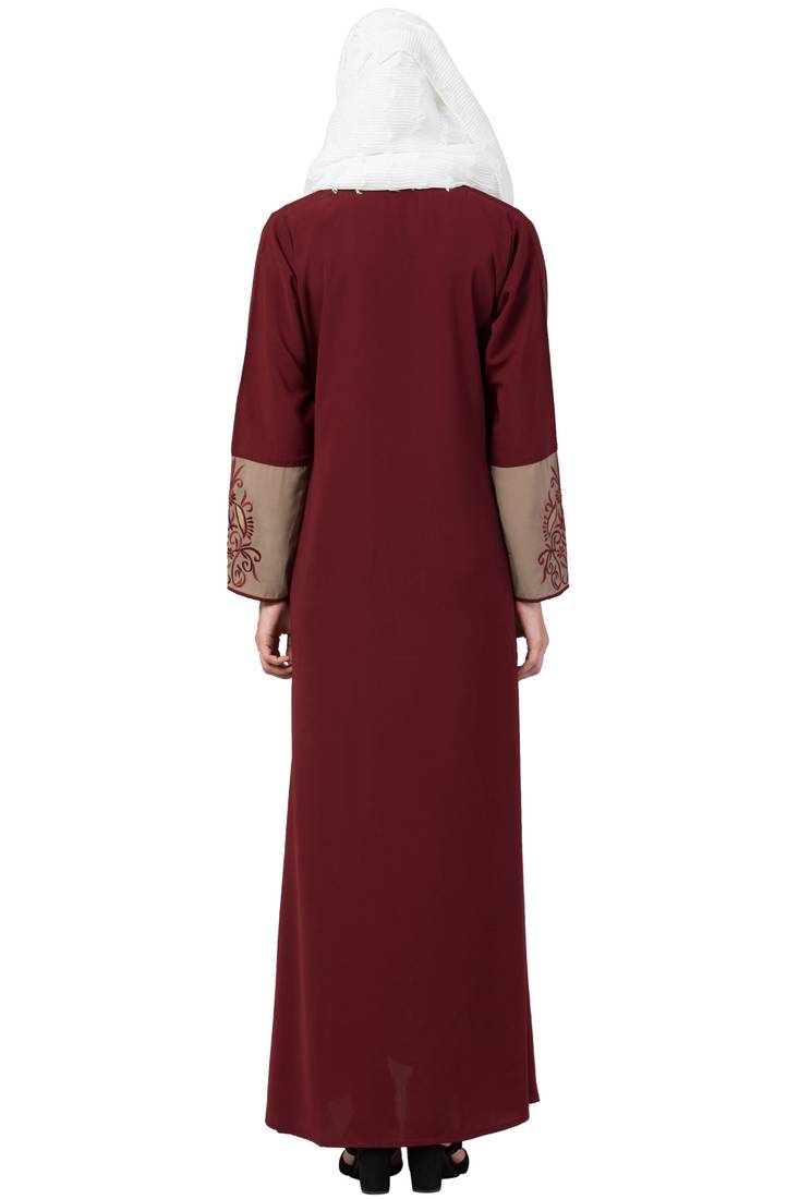 MRC Women A- Line Embroidered abaya  