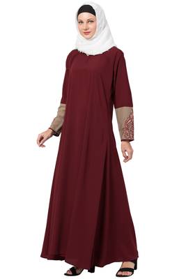 MRC Women A- Line Embroidered abaya   4