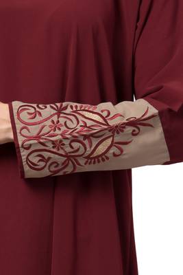 MRC Women A- Line Embroidered abaya   5