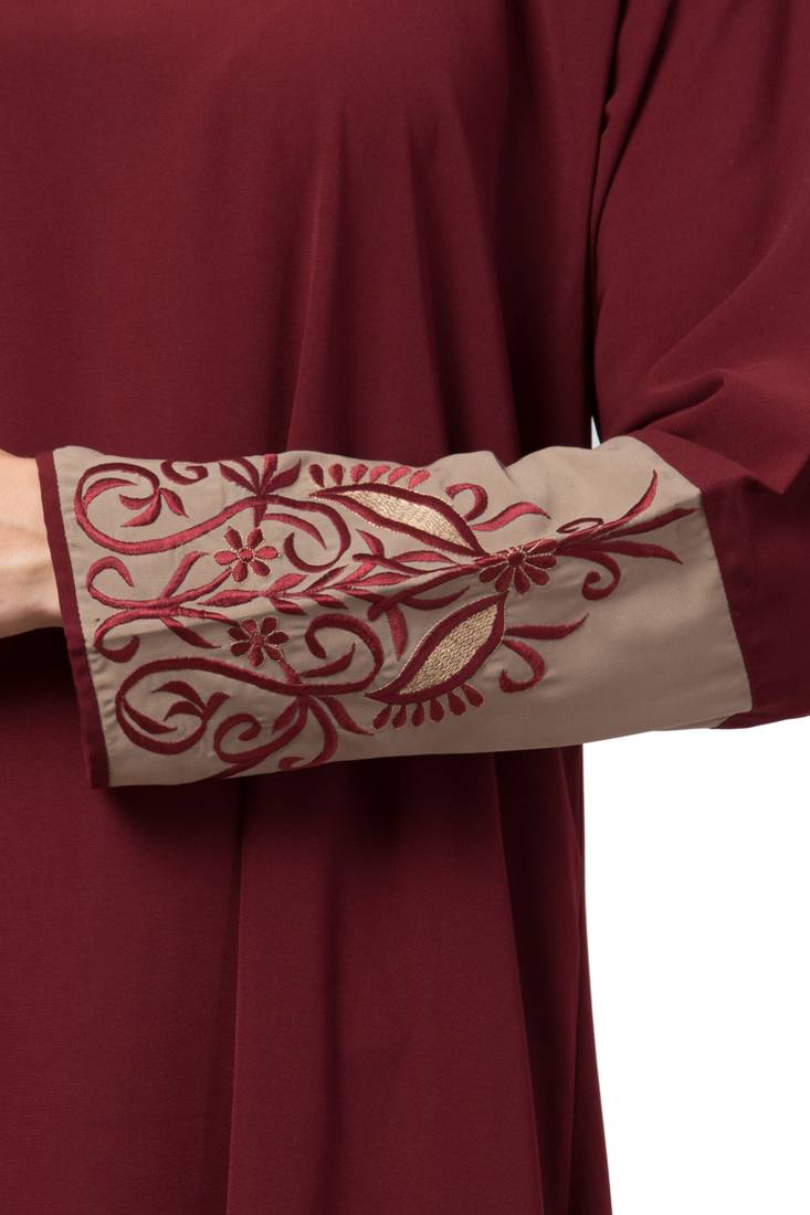 MRC Women A- Line Embroidered abaya  