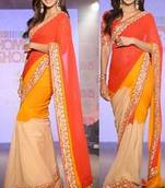 Shilpa Shetty Fancy Designer Red saree with blouse