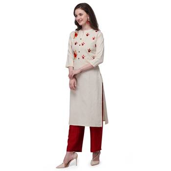 White embroidered cotton embroidered-kurtis 2