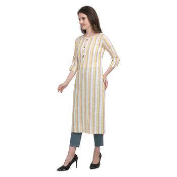Mustard printed cotton cotton-kurtis 2