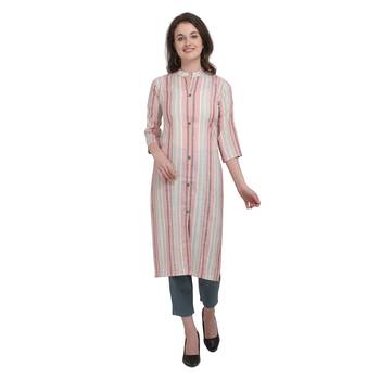 Red printed cotton cotton-kurtis 1
