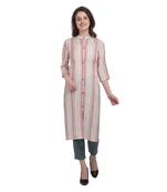 Red printed cotton cotton-kurtis