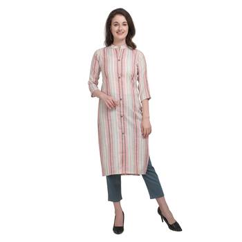 Red printed cotton cotton-kurtis 2