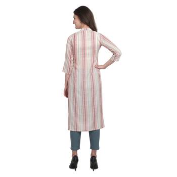 Red printed cotton cotton-kurtis 3