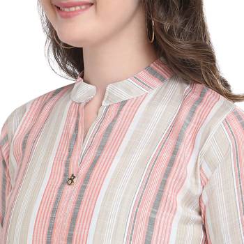 Red printed cotton cotton-kurtis 4