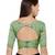 Women's Pista Green Cotton Silk Readymade Free Size Saree Blouse
