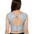 Women's Silver Cotton Readymade Free Size Saree Blouse