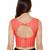 Women's Peach Cotton Readymade Free Size Saree Blouse