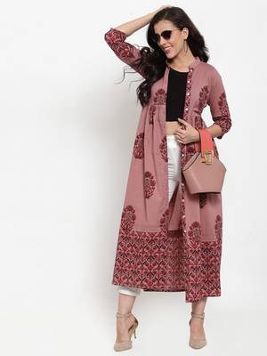 Indibelle Purple printed cotton cotton-tops 5