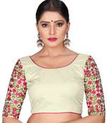 Women's  Embroidery work Readymade Saree blouse Free Size