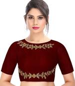 Women's  Embroidery work Readymade Saree blouse Free Size